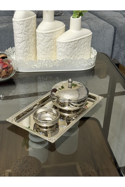 AL-HAMAMMI طقم تبسي مع تمرية الخزامئ