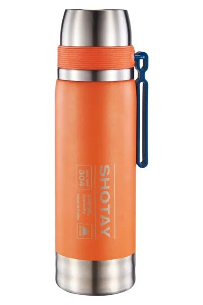 Shotay 600 ml Çelik Kamp Termosu Ağızlık ve Ekstra Bardaklı Kullanımlı - Turu...