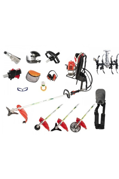 micul fermier Motocoasa pe benzina tip rucsac BC430KF, 4.76 Cp, 43 CC, 7 acc. incluse + Prasitoare 2