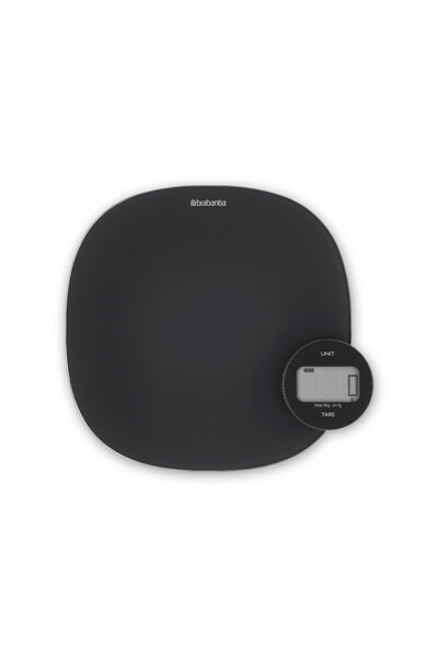 Brabantia Cântar de bucătărie Tasty+ 1001253, 5 kg, Nu necesită baterii, TARE, Afișaj digital, Gri închis