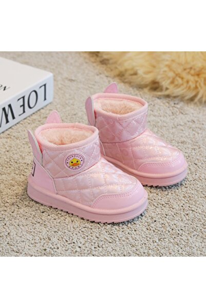 Bebelul Shiny pink fur boots - Duck