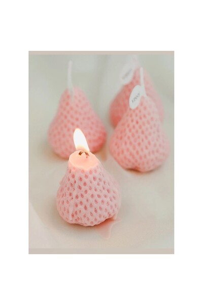 Flippy Set of 6 Scented Candles - Strawberry, Pink, 30-45 min burn