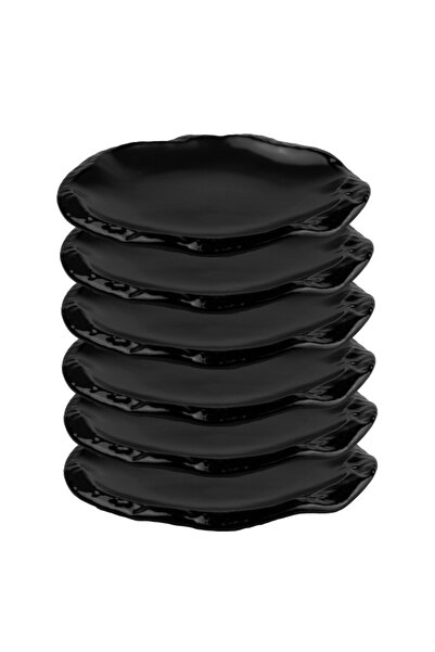 Culinaro Set 6 Farfurii intinse din portelan BLACK NEST, 17cm