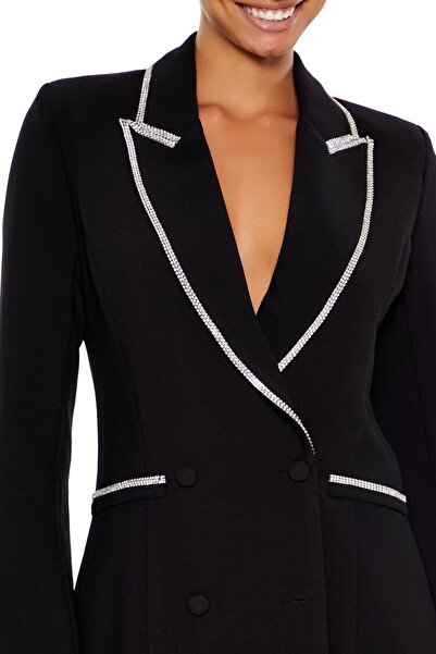 Forever 21 Parlak Taş Detaylı Blazer Elbise