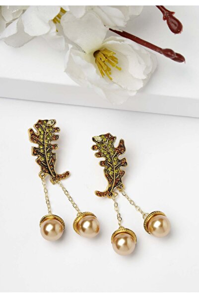 Avant-Garde Paris Cercei eleganți cu frunze și pandantive