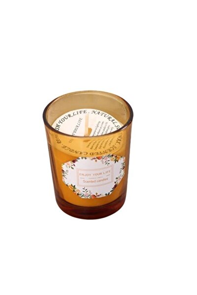 Flippy Scented Candle (Brown Cup), Pomegranate & Lily, Soy Wax, 6.2 x 5.2 cm