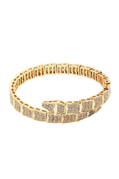 Avant-Garde Paris Diva Gleaming Snake Shaped Bracelet