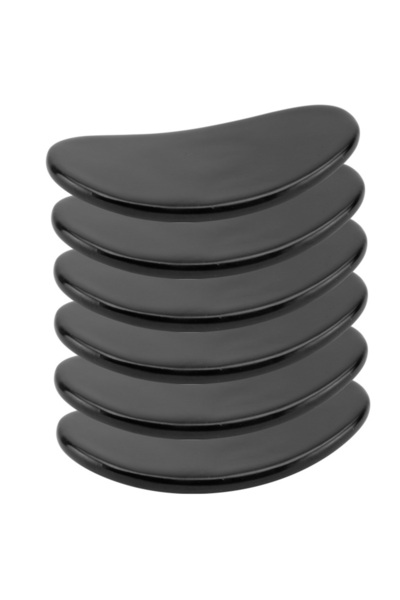 Culinaro Set 6 suporturi betisoare chinezesti VISION BLACK din portelan 7,5cm