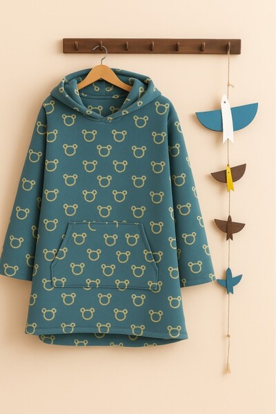 Mulberry Çocuk Giyilebilir Battaniye Wellsoft Unisex Oversize