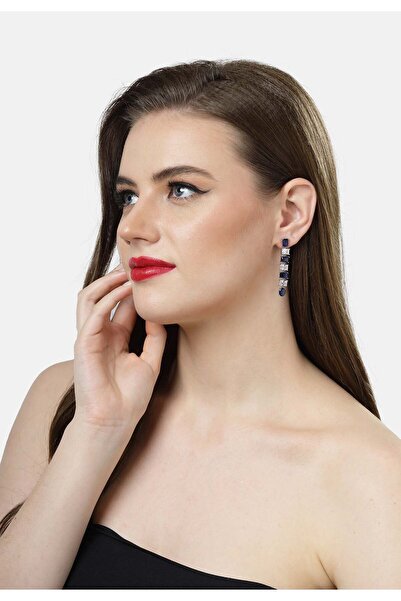 Avant-Garde Paris Cercei pătrați albaștri