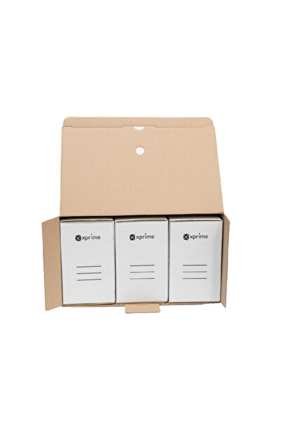 AF International Set of 10 cardboard archiving boxes 460 x 270 x 350mm kraft