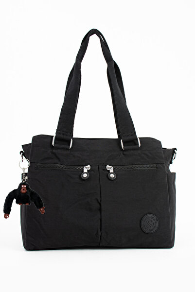 Freedom Geantă de umăr și crossbody din material textil încrețit de dimensiun...