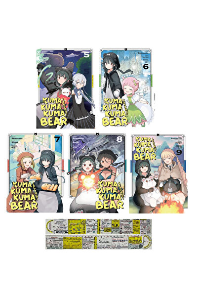 Kayıp Kıta Yayınları Kuma Kuma Kuma Bear 5-6-7-8-9. Ciltler Manga Seti + Mat....