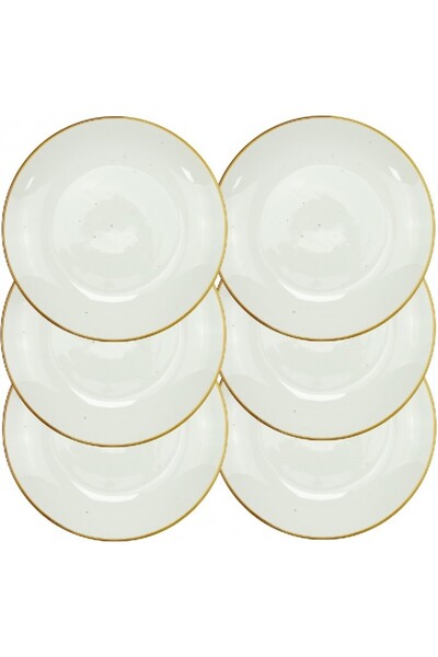 Culinaro Set 6 farfurii intinse portelan ARIZONA GLISS, D21xh2cm