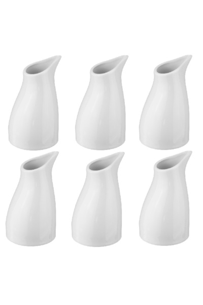 Culinaro Set 6 latiere portelan VISION WHITE, 90ml