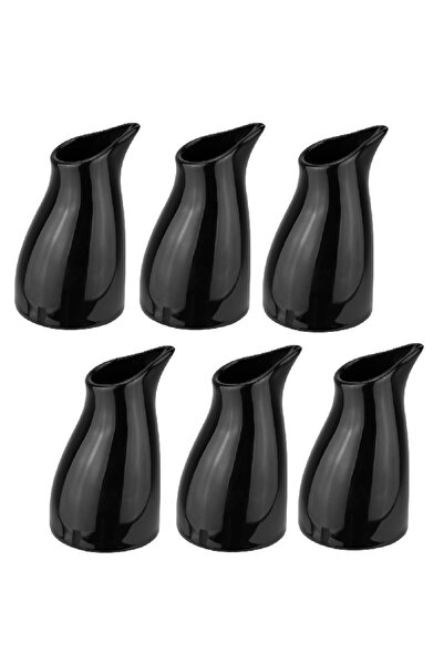 Culinaro Set 6 latiere portelan VISION BLACK, 90ml