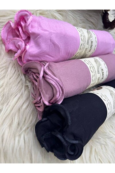 ALDAİR 3 bucăți șal din bumbac pieptănat cu șnur