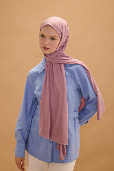 cs camellia scarf Bamboo Combed Shawl - Lavender