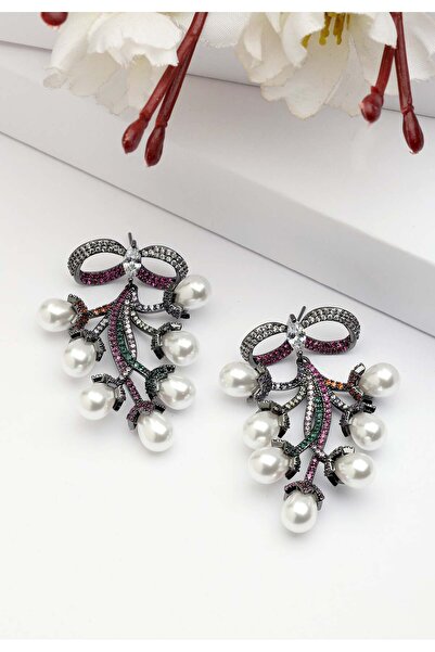 Avant-Garde Paris Cercei cu pandantiv Diva în formă de arc cu viță de vie