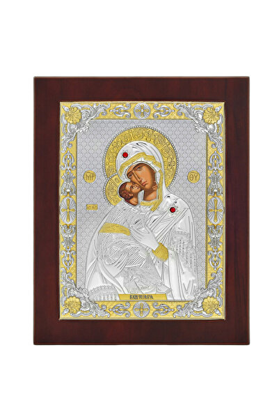 IcoaneDeArgint Icoana Maicii Domnului Vadimir Argint 20×26 cm