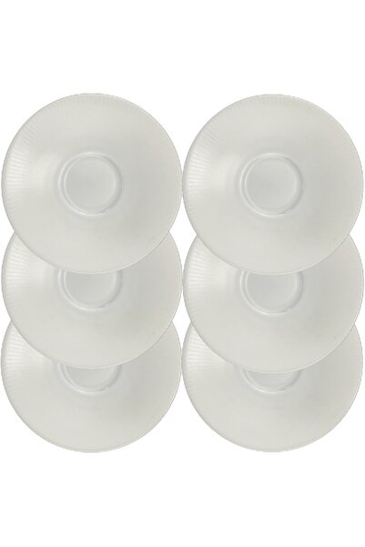 Culinaro Set 6 farfurii portelan suport ceasca 110ml White Moss 13cm