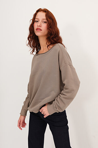 Addax Kayık Yaka Sweatshirt S10546