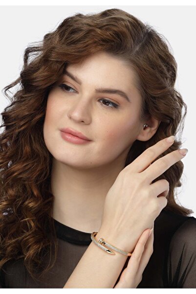 Avant-Garde Paris Sharp Golden Gleaming Bangle