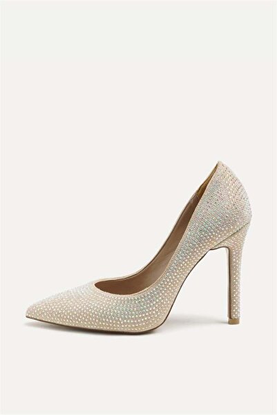 Majensia 255019 حذاء ستيليتو بيج مرصع بالأحجار اللامعة