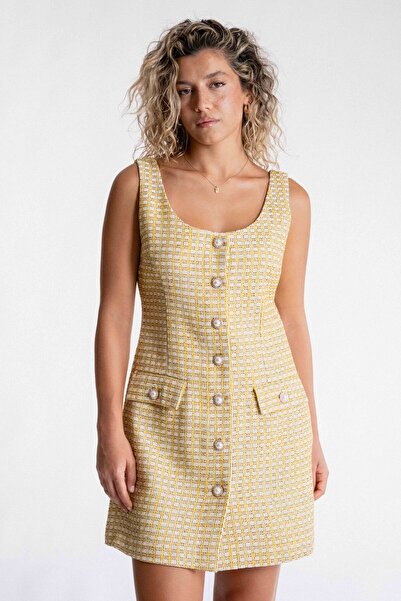 SEPANU COLLECTION Kadın Tüvit Kalın Askılı Elbise