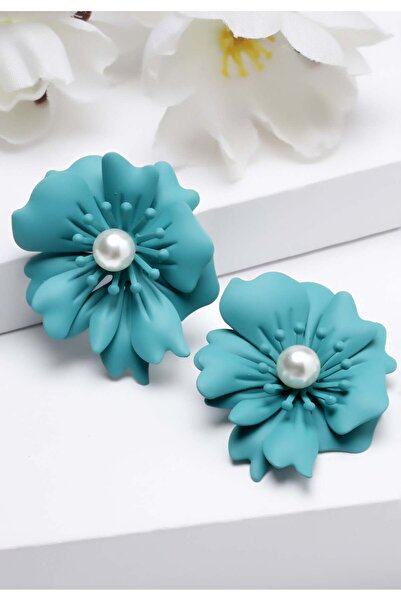 Avant-Garde Paris Cercei cu perle florale verde închis