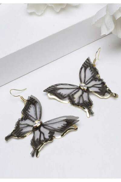 Avant-Garde Paris Cercei drăguți cu fluture negru