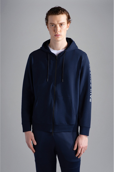 PAUL&SHARK MEN'S HOODED SWEATSHIRT