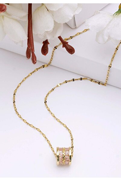 Avant-Garde Paris Colier Diva Elegant cu lanț încrustat cu cilindru