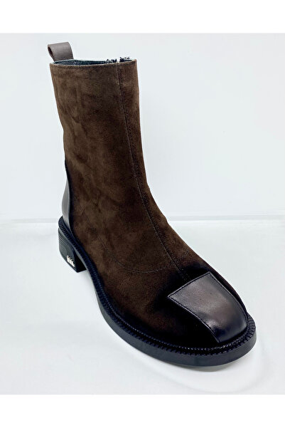 Stepka Shoes HUMAS HAKİKİ DERİ SÜET SICAK ASTARLI KADIN POSTAL BOT