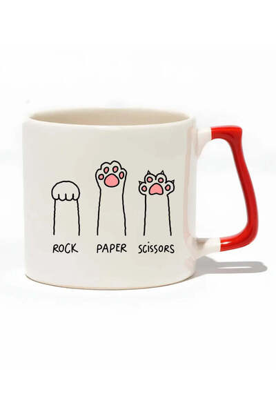 baskigo.com كوب فاخر من الورق الحجري على شكل قطة - كوب سيراميك للهدايا