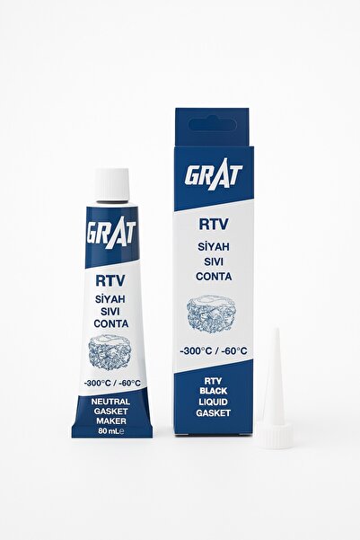 CMEPARTS 300° Isıya Dayanıklı Siyah Sıvı Conta Tüp Silikon 80 ml Sızdırmaz Özellikli 1 Adet