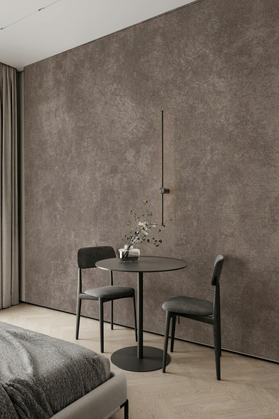 dreamwall Vintage Kadife Doku Görünümlü Kahve Tonlu Tekstil Duvar Kağıdı