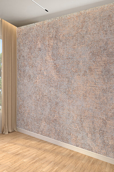 dreamwall Vintage Kahverengi Gri Tekstil Dokusu Desenli Duvar Kağıdı
