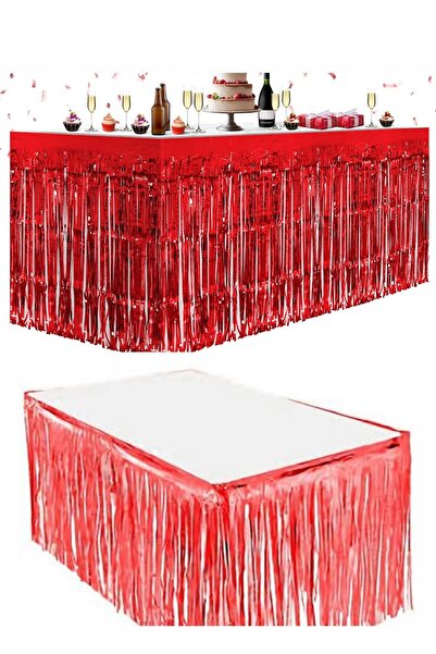 BALON DİYARI Red Table Skirt