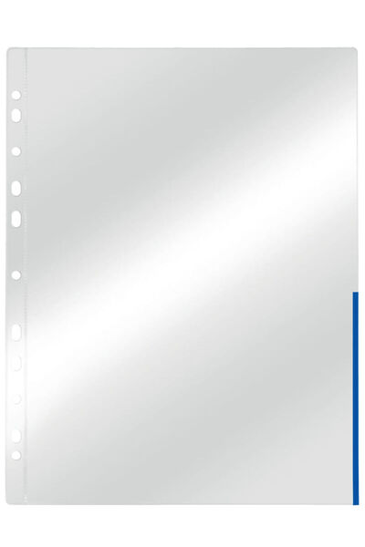 Esselte A4 protective film 105 microns top and right side opening colored edge 100 pieces/set blue