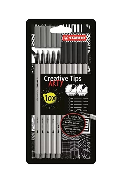 Stabilo مجموعة أقلام الرسم التقنية من آرتي كرييتيف تيبس، 10 قطع / 89/10-