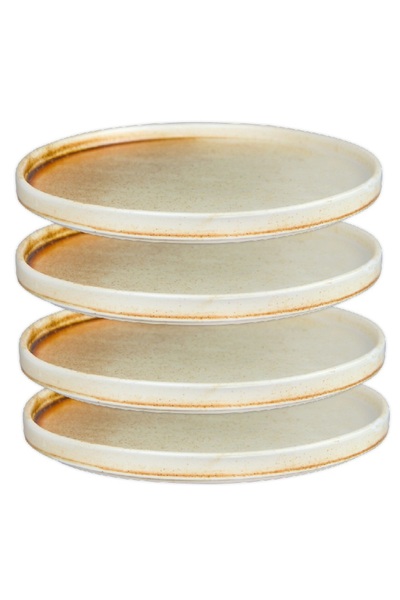 Culinaro Set of 4 round porcelain plates SAHARA 26cm