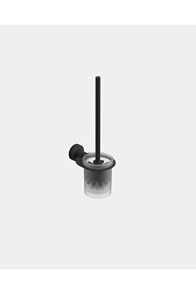 Sonia Tecno Black Toilet Brush Holder - Matte Black