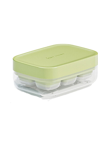 Flippy Forma pentru gheata cu presa Flippy, din silicon alimentar, 6 cuburi, ...