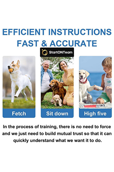 StartONTeam Fluier profesional cu ultrasunete anti-lătrat pentru dresaj, respingere sau rependere câini agresivi, roșu