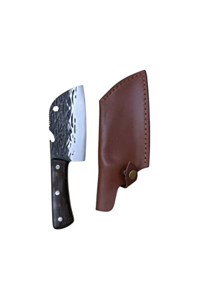 KAVI ONE Туристически нож с кожена кания 25513