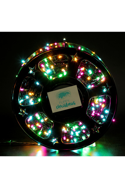 Flippy Instalatie Craciun liniara cu transformator, 100m, multicolor, 1000 LE...