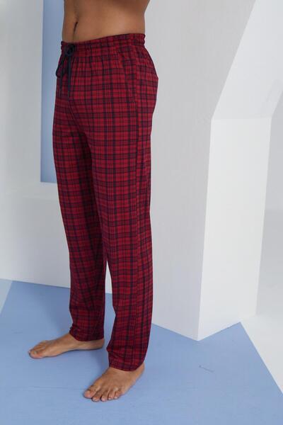 KLY Ανδρικό καρό παντελόνι μεγάλου μεγέθους