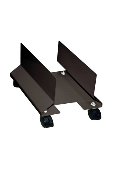 Bibilel Suport metalic reglabil pentru carcasă PC cu 4 roți, negru