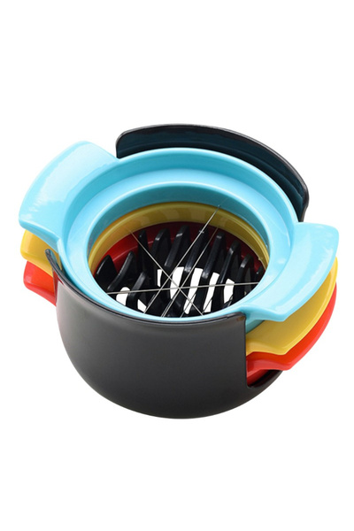 Flippy Set feliator 3 in 1 multifunctional Flippy, feliatoare pentru oua/fructe, PP/otel inoxidabil, multic